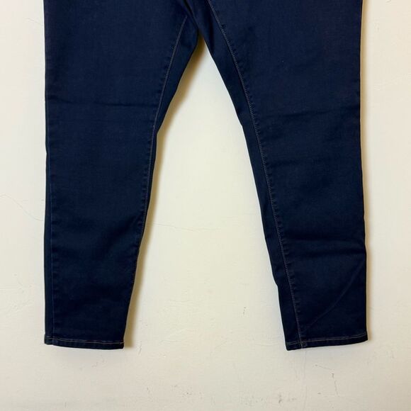 City Chic Plus Size Harley Corset Skinny Jeans, Size 20 Short Dark Rinse— NWOT - Picture 7 of 14